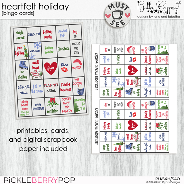 Must See: Heartfelt Holiday Bingo Cards
