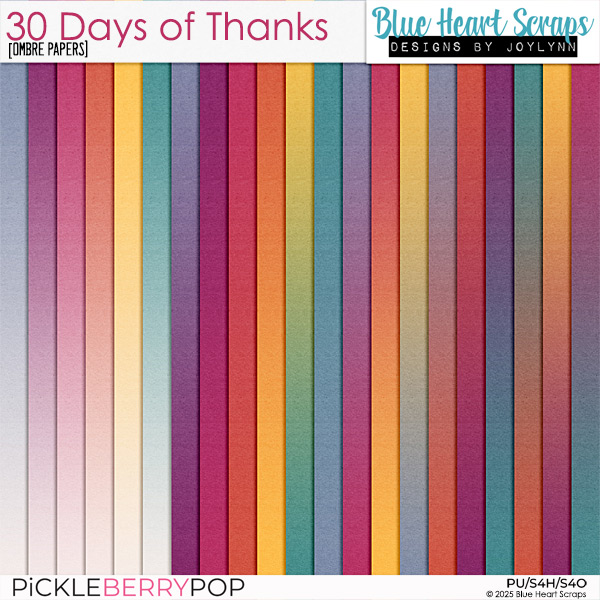 30 Days of Thanks Ombre Papers