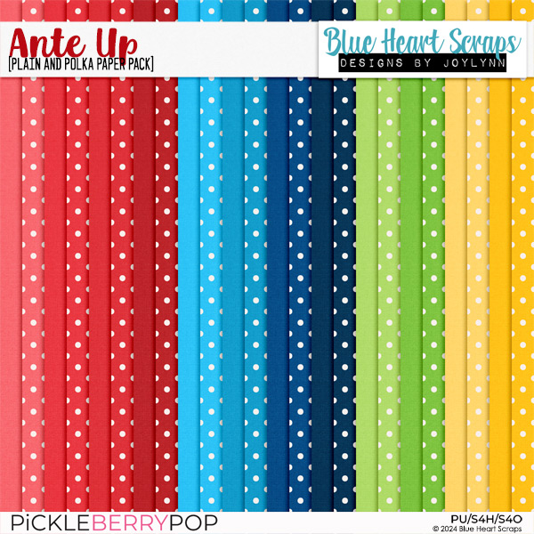 Ante Up Plain and Polka Papers