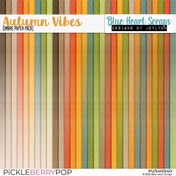 Autumn Vibes Ombre Paper Pack