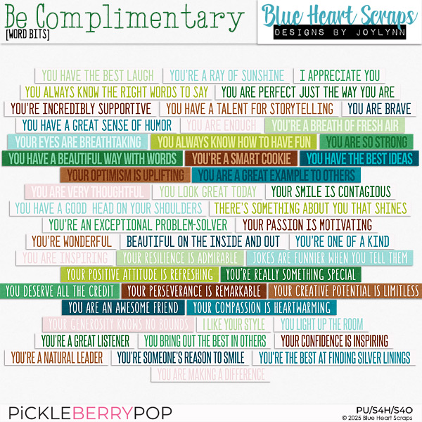 Be Complimentary Word Bits