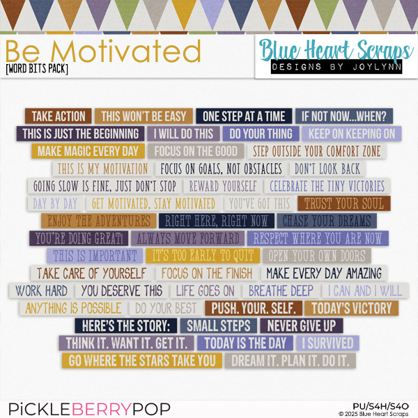 Be Motivated Word Bits Pack