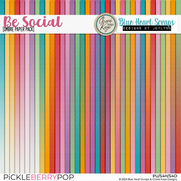 Be Social Ombre Paper Pack