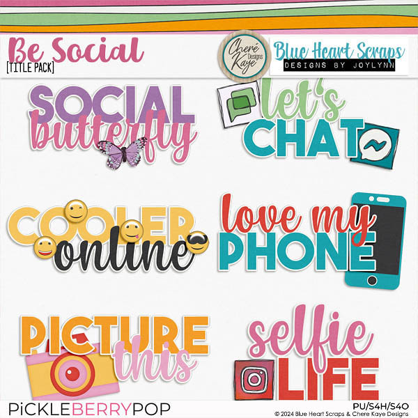 Be Social Titles Pack