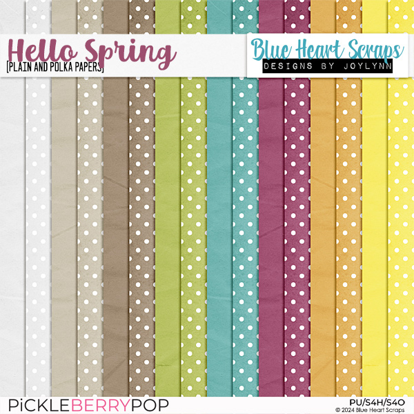 Hello Spring Plain & Polka Papers