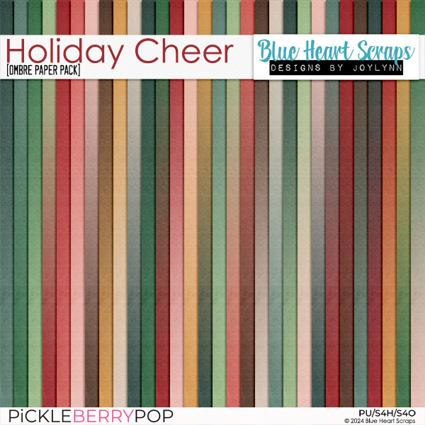 Holiday Cheer Ombre Papers