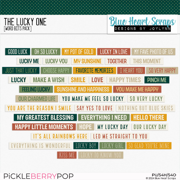 The Lucky One Word Bits Pack