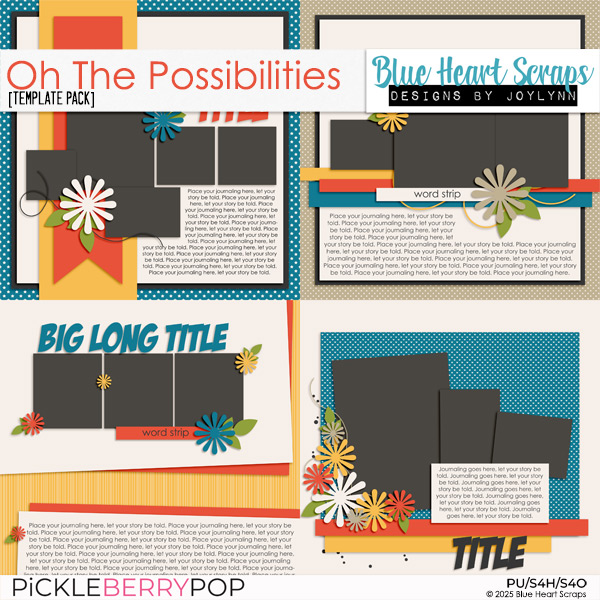 Oh The Possibilities Template Pack