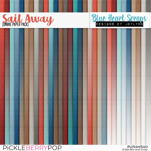 Sail Away Ombre Paper Pack