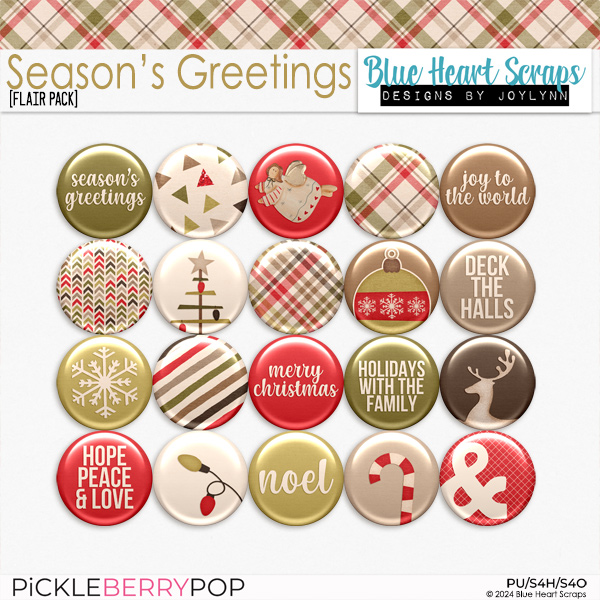 Season's Greetings Flair Pack