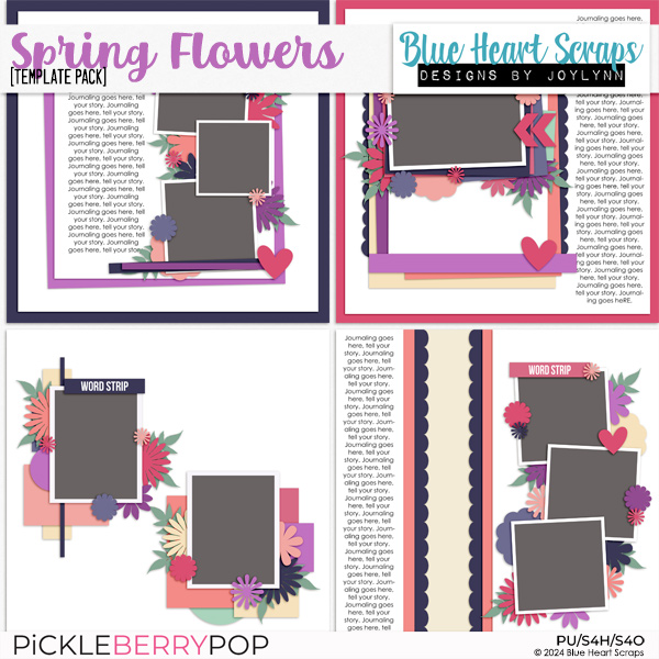 Spring Flowers Template Pack