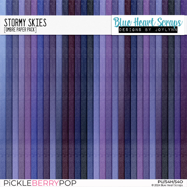 Stormy Skies Ombre Papers