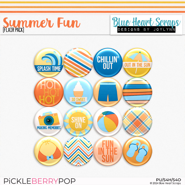 Summer Fun Flair Pack