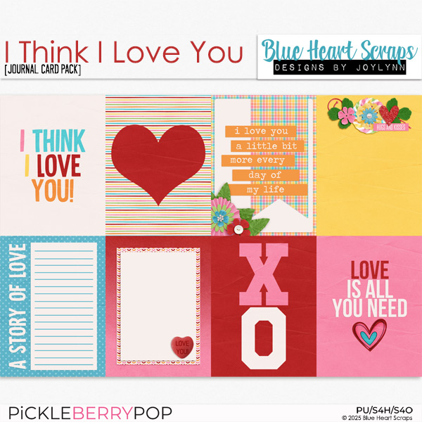 I Think I Love You Journal Cards