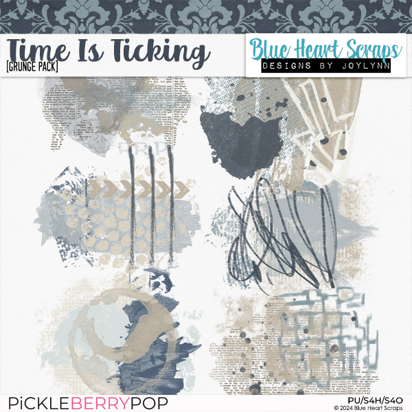 Time Is Ticking Grunge Pack