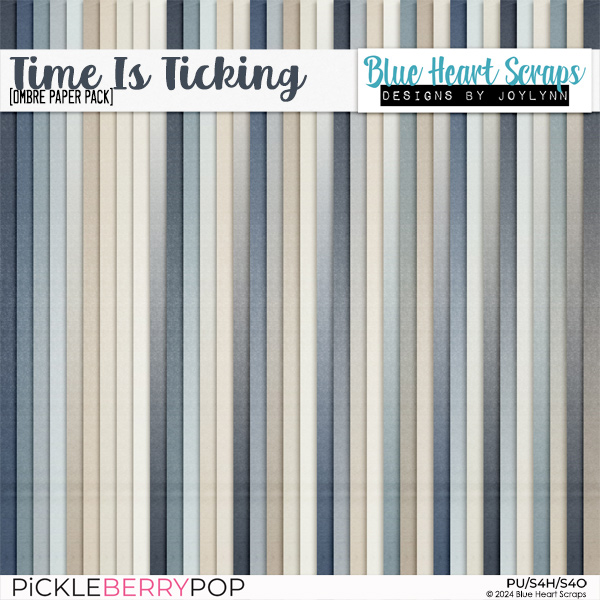 Time Is Ticking Ombre Paper Pack