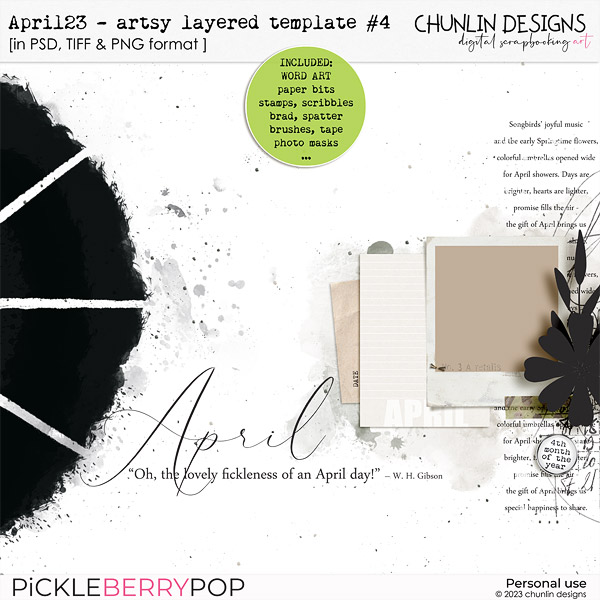 April23 - Artsy layered template #4