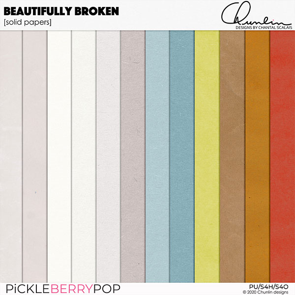 Beautifully broken - solid papers