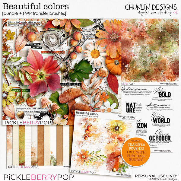 Beautiful colors - bundle + FWP Transfer brushes