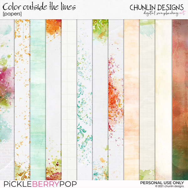 Color outside the lines - papers