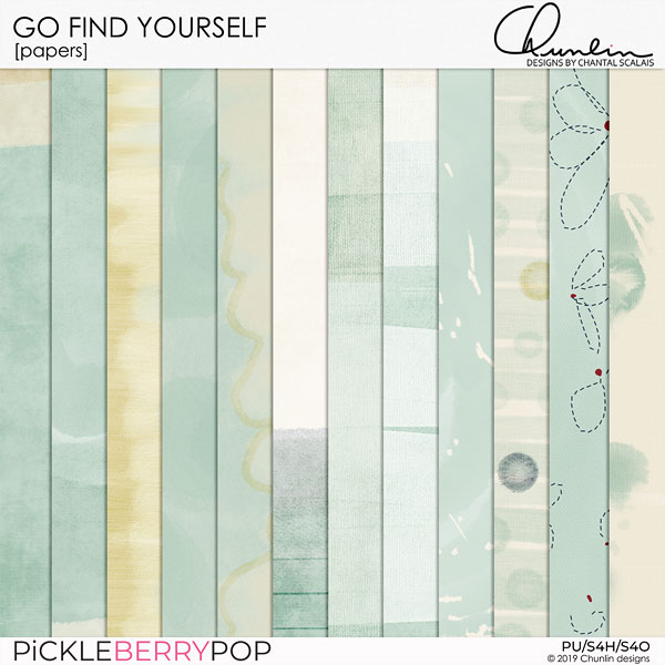 Go find yourself - textured papers