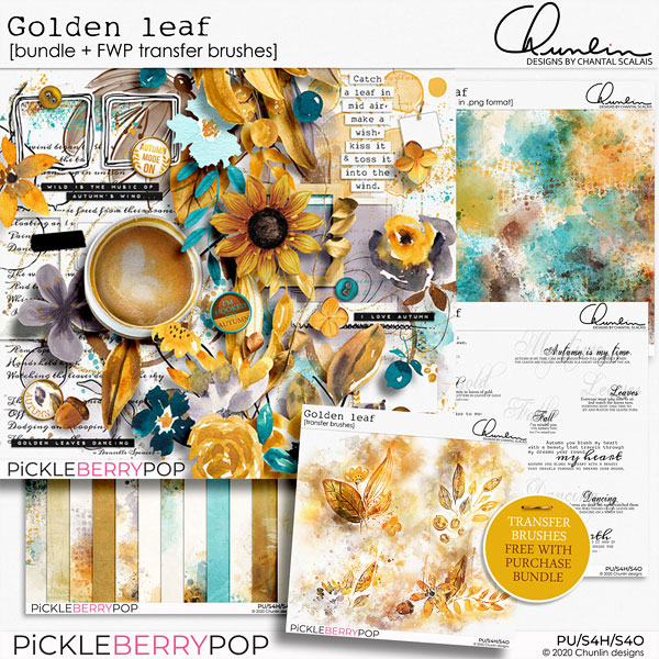 Golden leaf - bundle + FWP transfer brushes