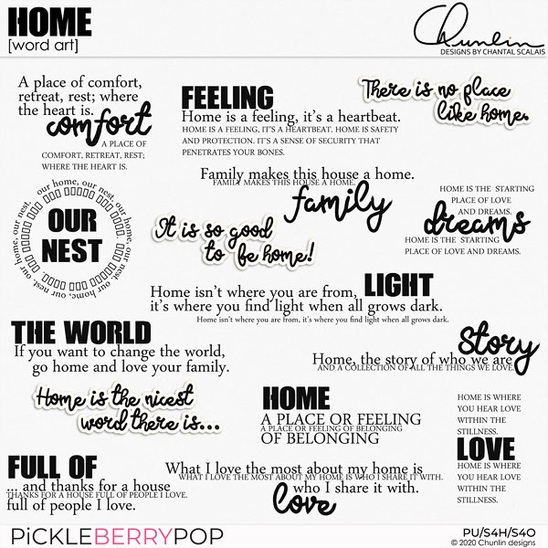 Home - word art