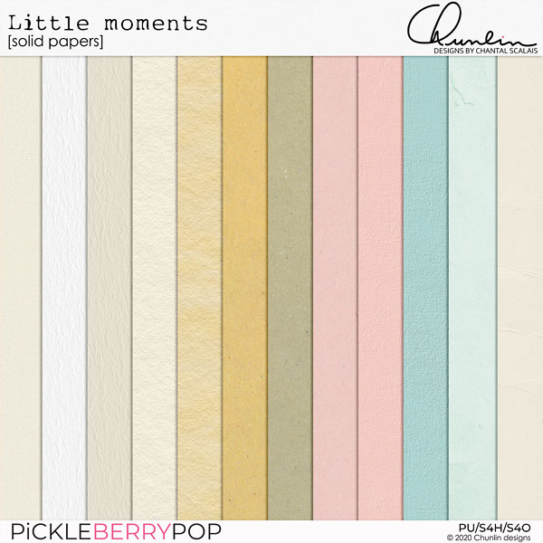 Little moments - solid papers