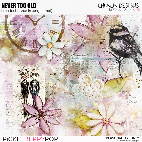 Never too old - transfer brushes in .png format 