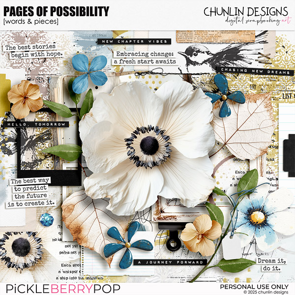 Pages of Possibility - words & pieces