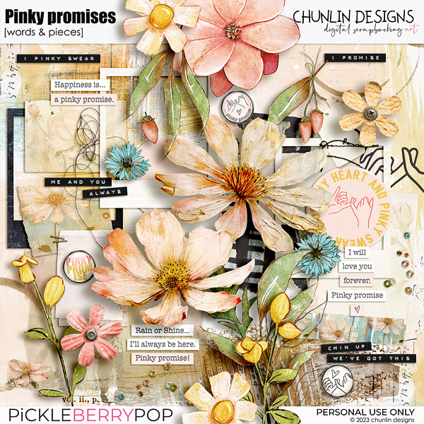 Pinky promises - words & pieces