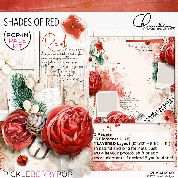 Shades of red - Pop•In page kit