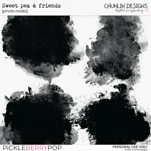 Sweet pea & friends - photo masks