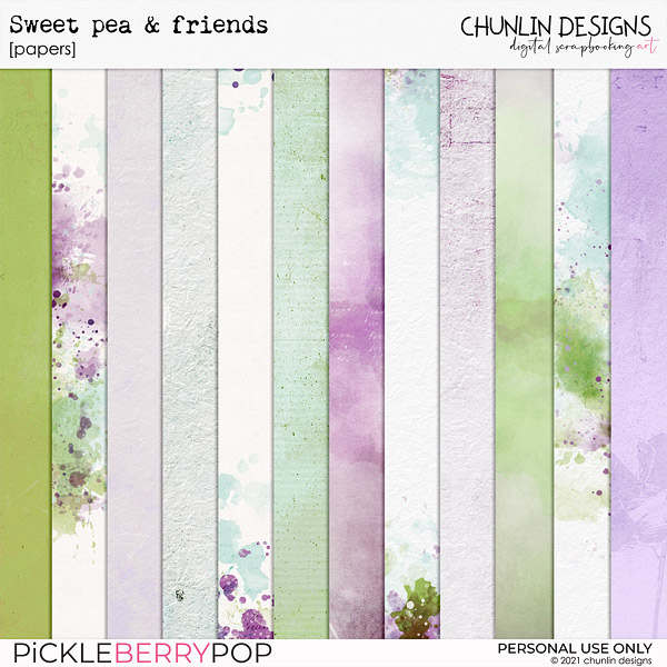 Sweet pea & friends - papers