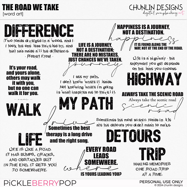 The road we take  - word art