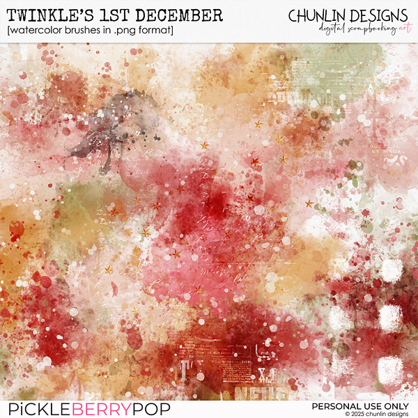 Twinkle's 1st December - watercolor brushes in .png format