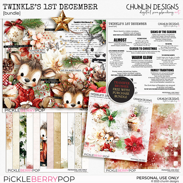 Twinkle's 1st December - bundle + free with purchase transfers pack