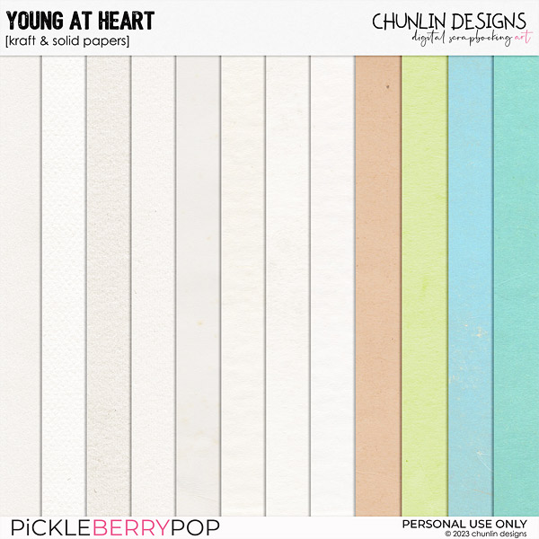 Young at heart - Kraft & solid papers 