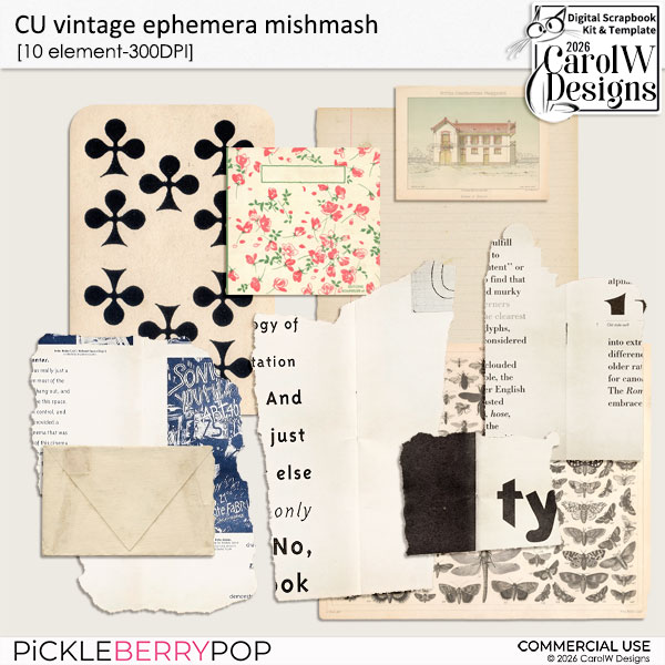 CU Vintage Ephemera Mishmash