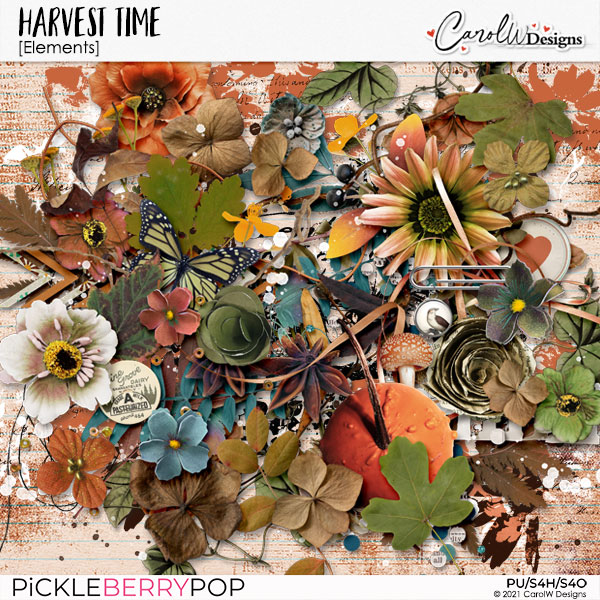 Harvest Time-Elements by CarolW Designs