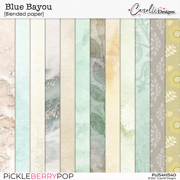 Blue Bayou-Blended paper