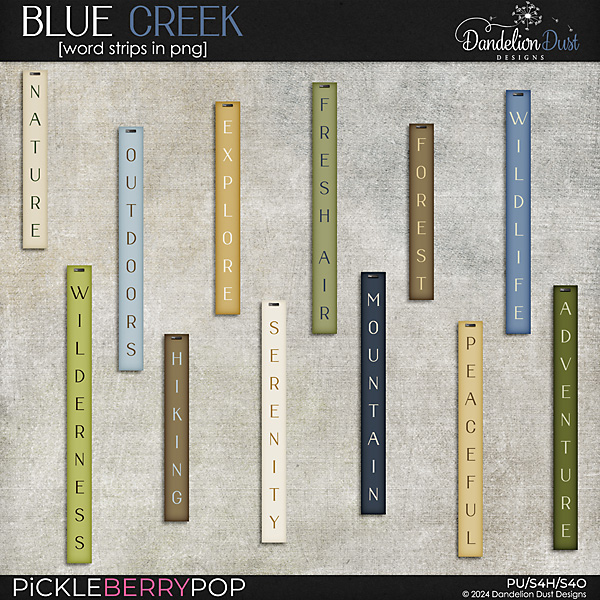 Blue Creek: Word Strips