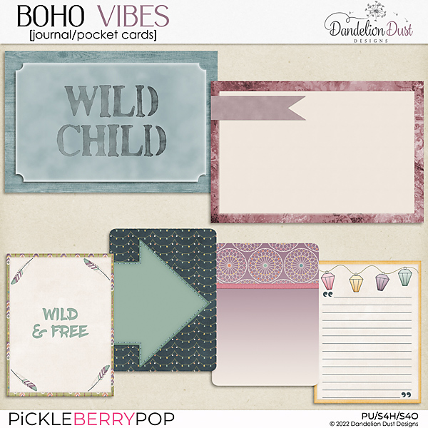 Boho Vibes: Journal/Pocket Cards