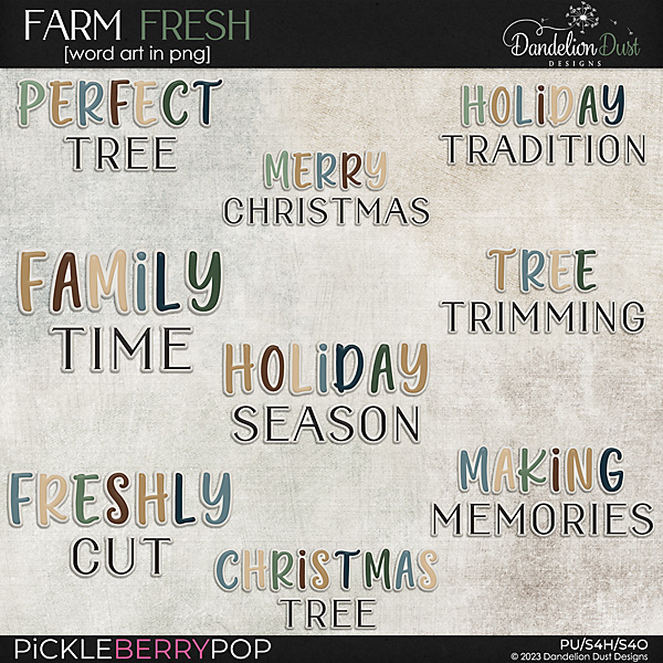 Farm Fresh: Word Art