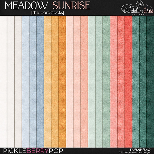 Meadow Sunrise: Cardstocks