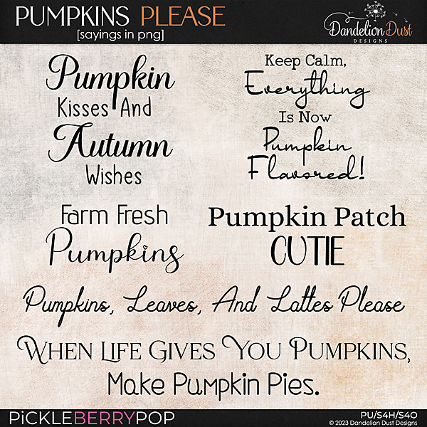 Pumpkins Please: Sayings