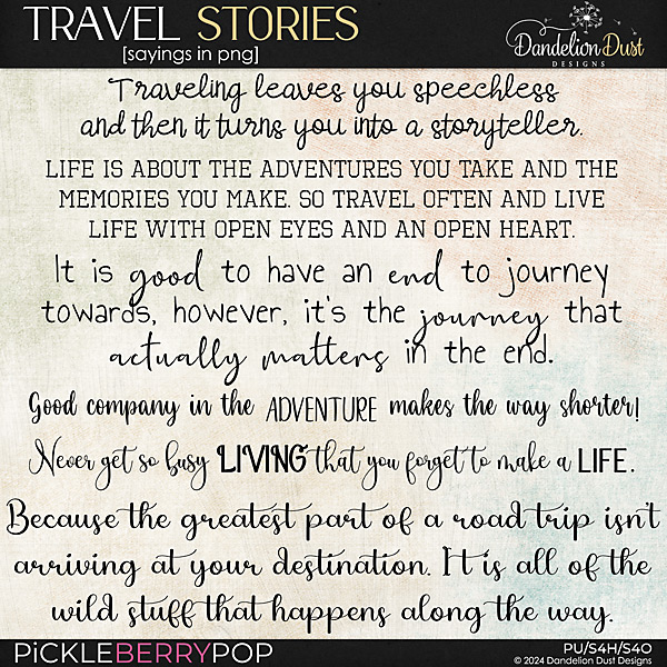 Travel Stories: Sayings