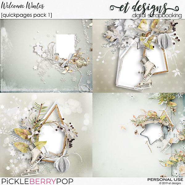 Welcome Winter Quickpages 1 by et designs 