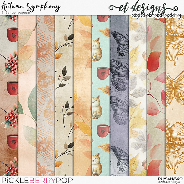 Autumn Symphony Fancy Papers by et designs