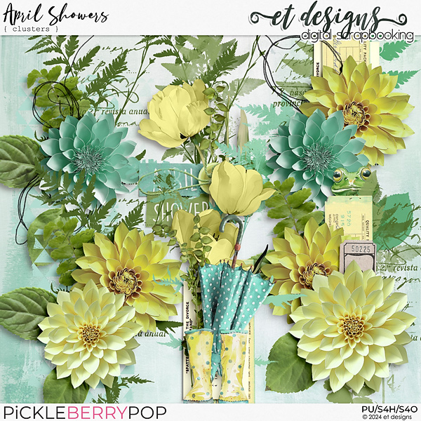 April Showers Clusters by et designs